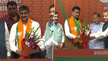 Himachal Pradesh: Congress Expels MLAs Pawan Kumar Kajal, Lakhvinder Rana From Party Membership for Six Years for ‘Anti-Party’ Activities After Both Join BJP